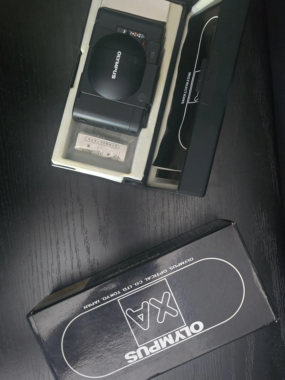 Olympus XA Compact Film Camera in Black with Box